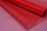 Органза-снег в рулоне 70смх9м красный