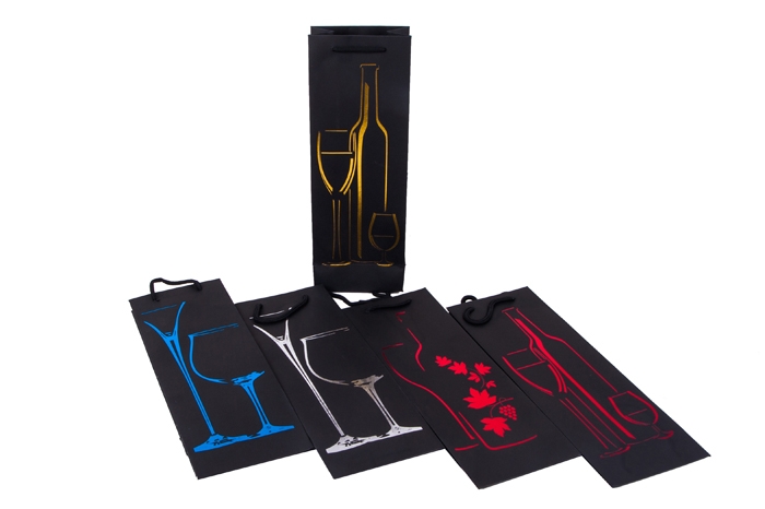 Сумочка подарочная под бутылку 36х8х13см микс Сумочка подарочная под бутылку 36х8х13см микс