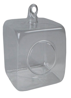 Заготовка из стекла, подвес Квадрат 10х8х10см