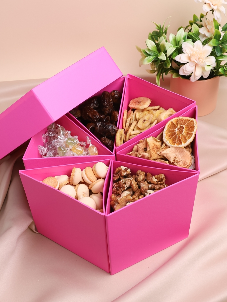 Коробка Тортик, набор из 6 частей 29,5х15, Фиолетовая YH023-2 Коробка Тортик, набор из 6 частей 29,5х15, Фиолетовая YH023-2