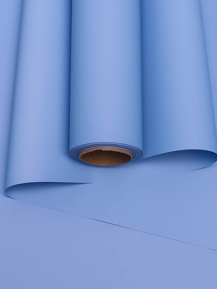 Пленка матовая 65мкм 58см х 10м Ассоль голубой Пленка матовая 65мкм 58см х 10м Ассоль голубой