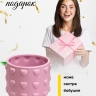 Кашпо керамика 11х11х10см LZL-216-3 розовый