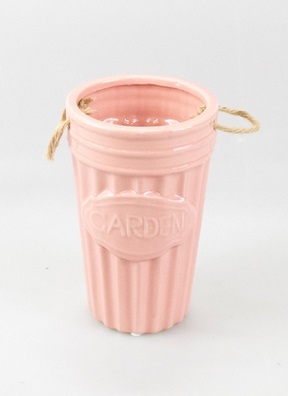 Ваза керамика 19,5см MT-2 розовый