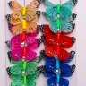 Бабочки 8см на прищепке, 12шт. цветные 1024 Бабочки 8см на прищепке, 12шт. цветные 1024