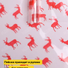 Пленка цветная Северные олени 70см красный Пленка цветная Северные олени 70см красный