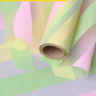Пленка матовая Премиум 58см х 10м Радуга фисташковый