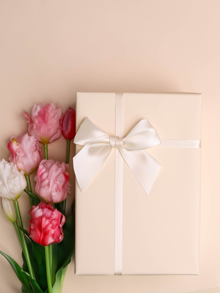 Пленка матовая  Пастель 58см х 10м на втулке, слоновая кость.