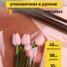 Пленка цветная 45 мкм 58см х 10м РЦ гласс шоколадный Пленка цветная 45 мкм 58см х 10м РЦ гласс шоколадный