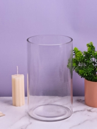 Ваза стекло Трубка H30 D20см К