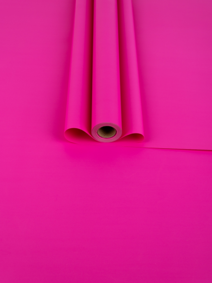 Пленка матовая  Пастель 58см х 10м на втулке, фуксия К