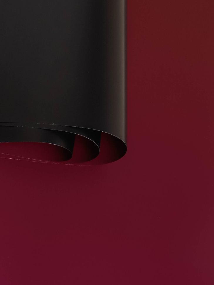 Пленка матовая 58смх58см 10 листов 65мкм РЦ двухцветная черный/слива