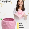 Кашпо керамика 14х14х11см LZL-218-3 розовый Кашпо керамика 14х14х11см LZL-218-3 розовый