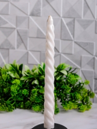 Свеча витая 25x250мм белый