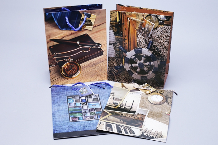 Сумочка ламинированная (18х23х10см) мужская