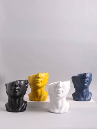 Кашпо керамика Пимен 19,5х16,5х14см микс