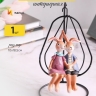 Фигурка Зайцы на качелях 18,5см Фигурка Зайцы на качелях 18,5см