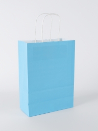 Сумочка крафт 901 16х22х8см голубой