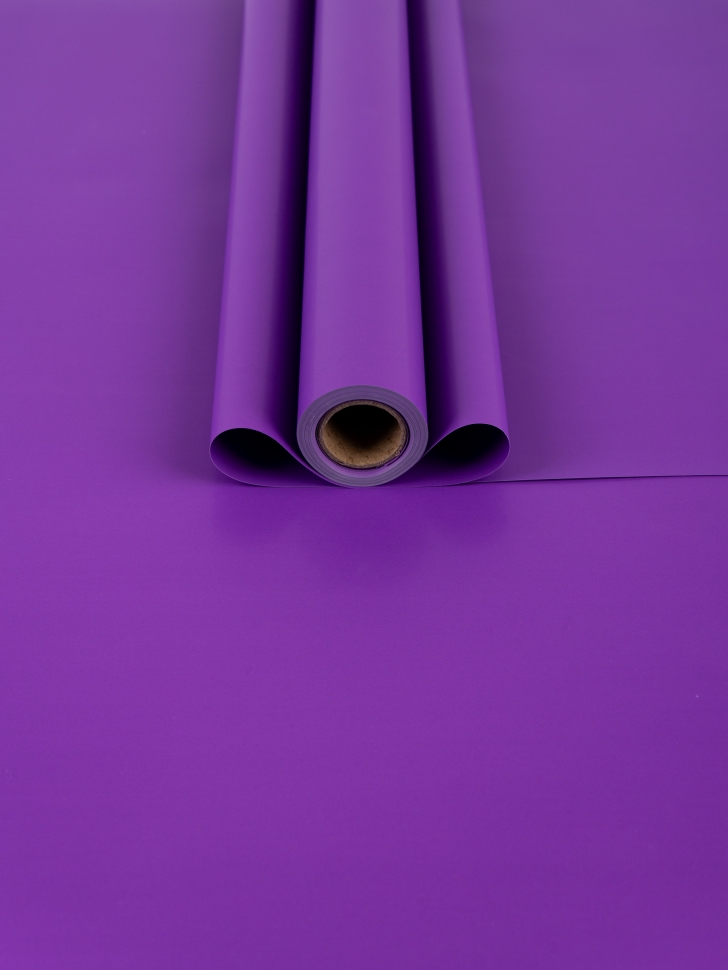 Пленка матовая  Пастель 58см х 10м на втулке, фиолет К
