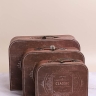Коробка чемодан набор из 3шт 30,2x21,9x9,5см classic коричневый Коробка чемодан набор из 3шт 30,2x21,9x9,5см classic коричневый
