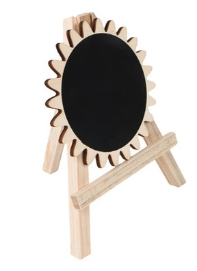 Грифельная табличка на подставке 22см Мольберт Солнышко
