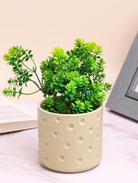 Кашпо керамика 10,5х10,5х10см LZL-220-1 зеленый светлый