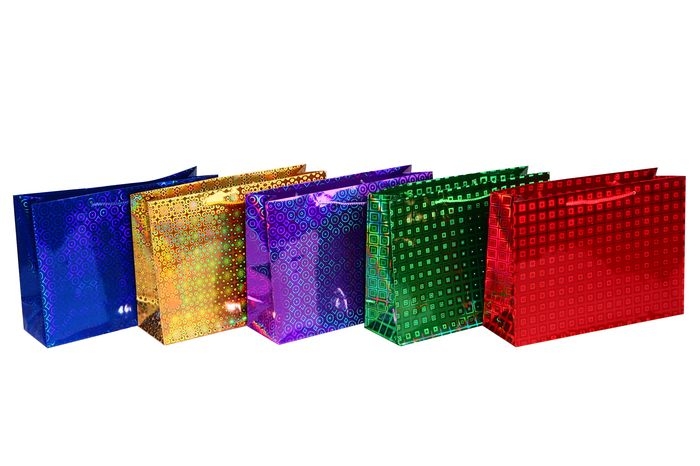 Сумочка голография (32х23х10см) горизонт.