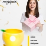 Кашпо керамика 12х12х12см горох желтый