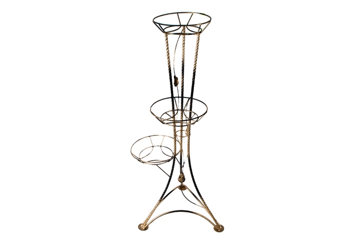 Подставка для цветов напольная на  3, 97х43х43 см. Витая