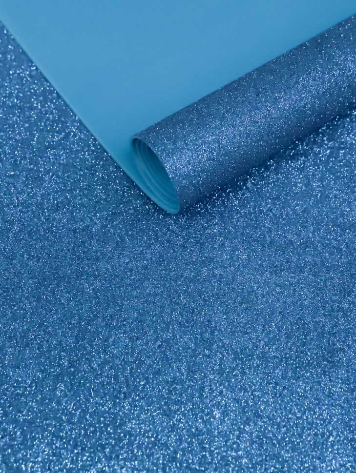 Фоамиран глиттерный иней 60х70см 1,8мм 1лист. синий Фоамиран глиттерный иней 60х70см 1,8мм 1лист. синий