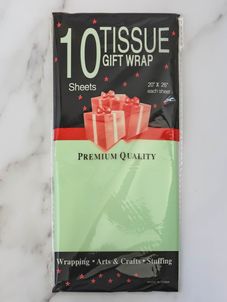 Бумага тишью жемчужная 50х66см,10 лист фисташковый Бумага тишью жемчужная 50х66см,10 лист фисташковый