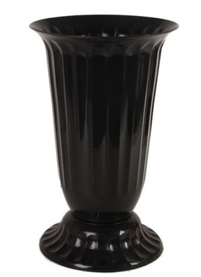 Ваза рифленая D27 H45 черный