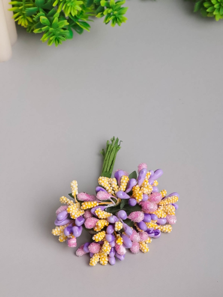 Тычинки для искусственных цветов К 12шт. микс Тычинки для искусственных цветов К 12шт. микс