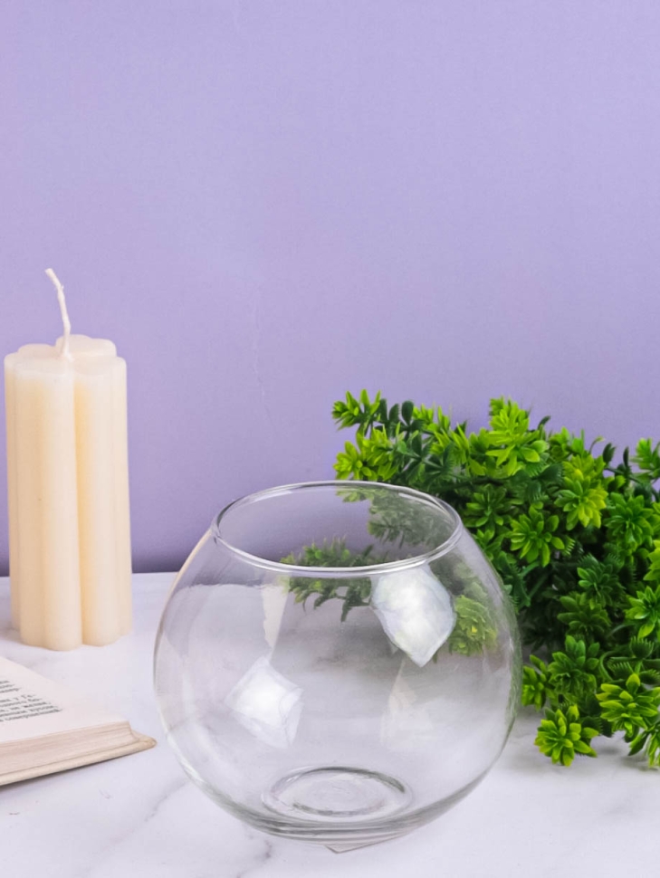 Ваза стекло Шаровая D12см К Ваза стекло Шаровая D12см К