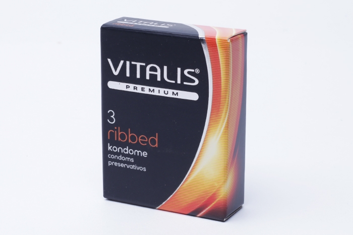Презервативы "VITALIS" PREMIUM ribbed 3 шт con80034 Презервативы "VITALIS" PREMIUM ribbed 3 шт con80034