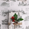 Бумага белая крафт 50г/м2, 70см x 10м Россия Москва, черный