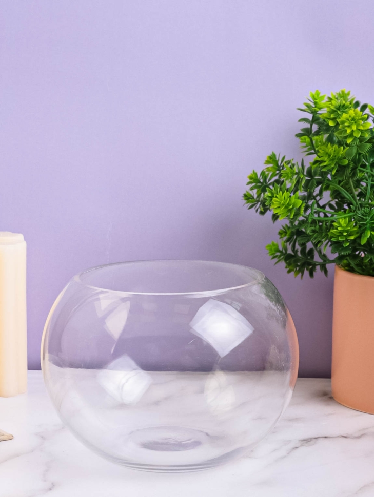 Ваза стекло Шаровая D15см К Ваза стекло Шаровая D15см К