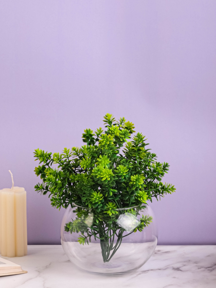 Ваза стекло Шаровая D15см К Ваза стекло Шаровая D15см К