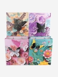 Сумочка Бабочки 798 26х32x10см микс