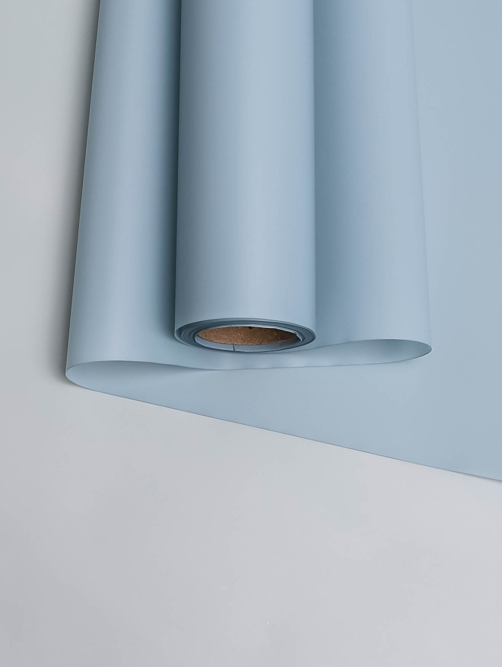 Пленка матовая 55мкм 58см х 10м Зефир серый Пленка матовая 55мкм 58см х 10м Зефир серый