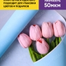 Бумага белая крафт 50г/м2, 70см x 10м, Тонировка, голубой