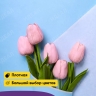 Бумага белая крафт 50г/м2, 70см x 10м, Тонировка, голубой