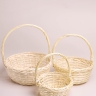 Корзина плетеная (ива) 3шт 34х34х36см M-28-35 натуральный Корзина плетеная (ива) 3шт 34х34х36см M-28-35 натуральный