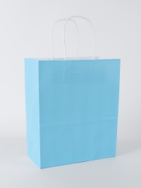 Сумочка крафт 901 22х27х11см голубой