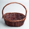 Корзина плетеная (ива) 38х32х36см M-28-7 коричневый темный