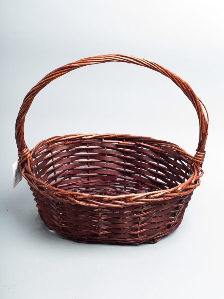 Корзина плетеная (ива) 38х32х36см M-28-7 коричневый темный