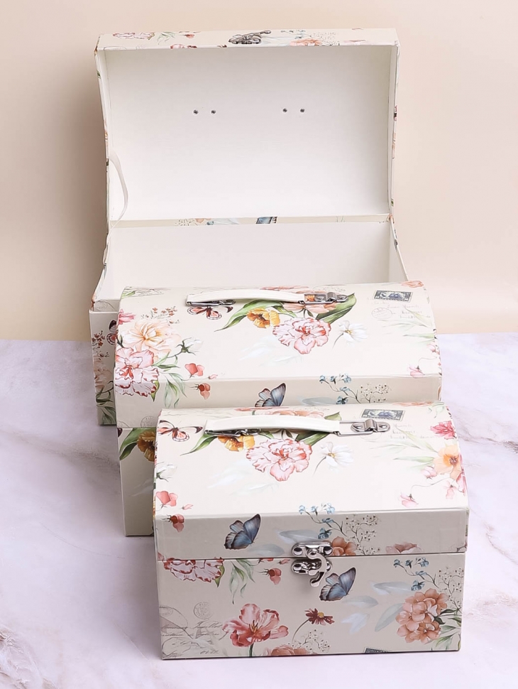 Коробка сундучок набор из 3шт 30x20x20см CN230721-2-3 фисташковый Коробка сундучок набор из 3шт 30x20x20см CN230721-2-3 фисташковый
