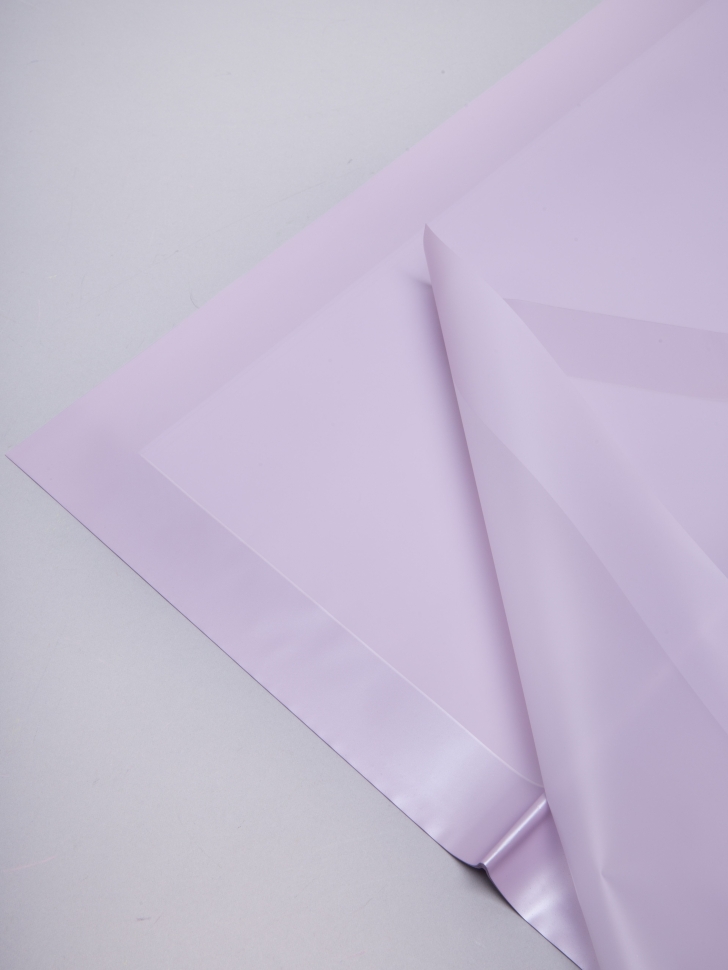 Пленка матовая 58смх58см 10 листов 50мкм кант 13 сиреневый