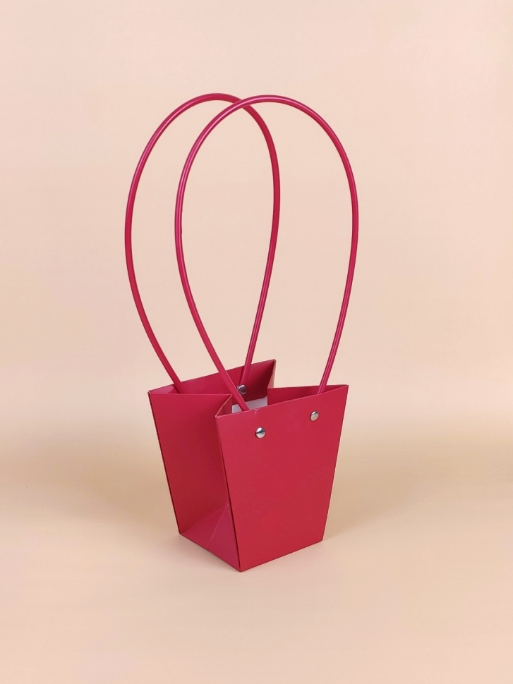 Сумочка для цветов 12х8х12,5см М114 красный