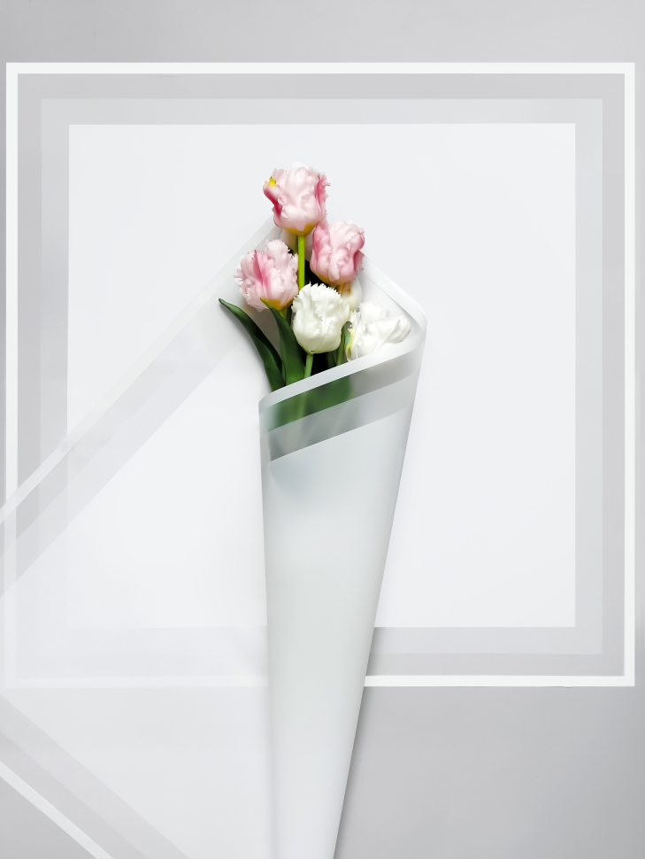 Пленка матовая 57смх57см 20 листов 50мкм Кристалл белый Пленка матовая 57смх57см 20 листов 50мкм Кристалл белый