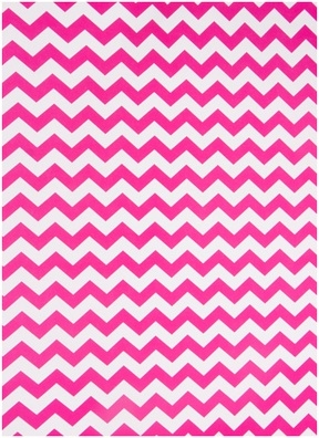 Бумага глянцевая 70х50см, 10 лист. Зигзаг фуксия